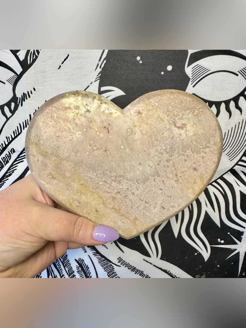XL Pink Amethyst Heart